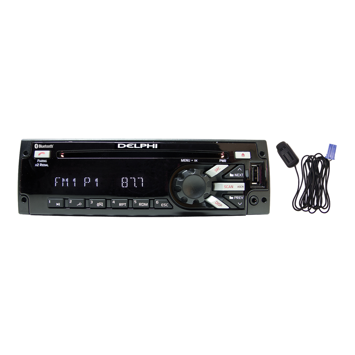 BUNDLED VALUE DELPHI HEAVYDUTY AM/FM/MP3/WMA/WB CD PLAYER WITH FRONT
