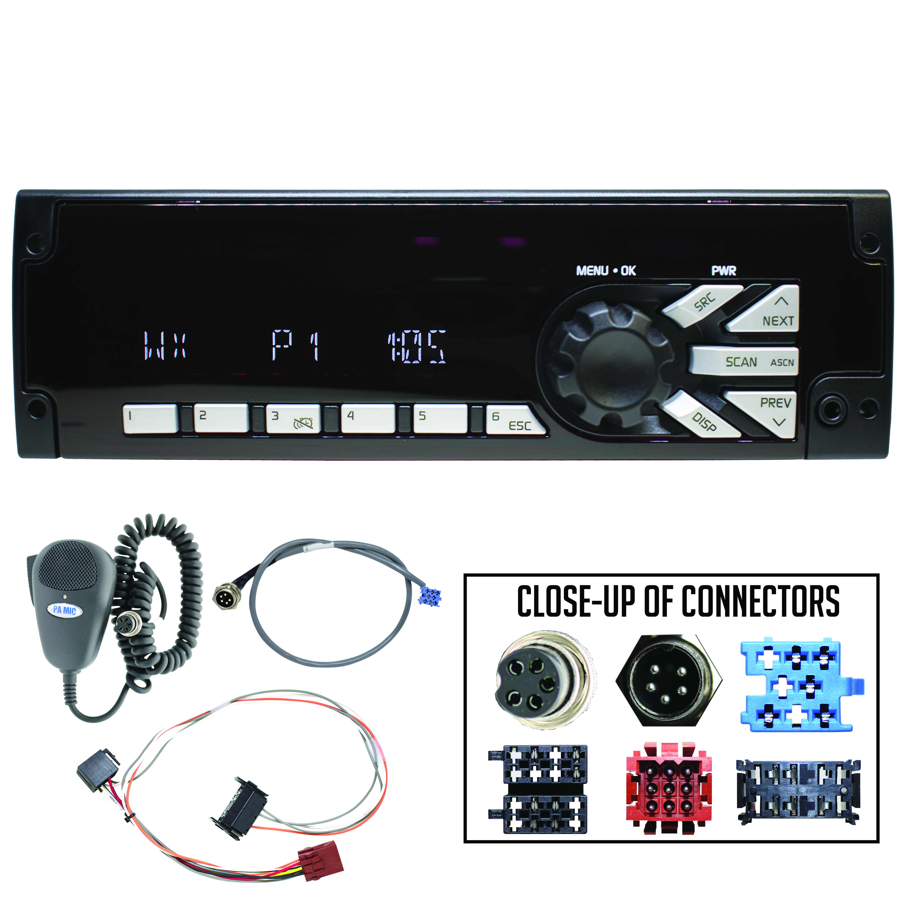 Delphi Am Fm Wb Aux Stereo With Pa Microphone Microphone Input Cable And Plug N Play Harness For Blue Bird Bus Pp Pana Pacific Delphi Am Fm Wb Aux Stereo With Pa Microphone Microphone Input Cable And Plug N Play Harness For Blue Bird Bus Pp Pana Pacific