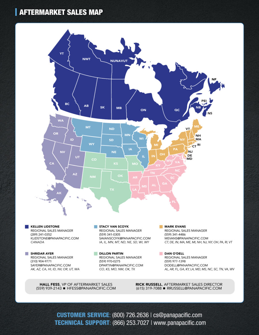 Aftermarket Sales Map