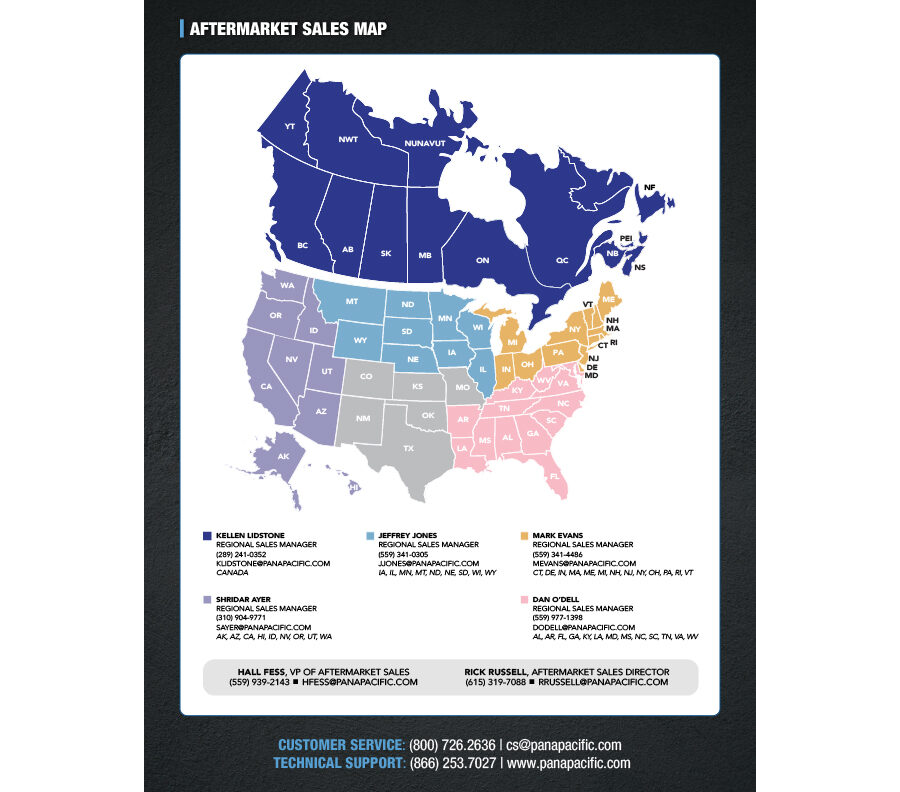 Aftermarket Sales Map