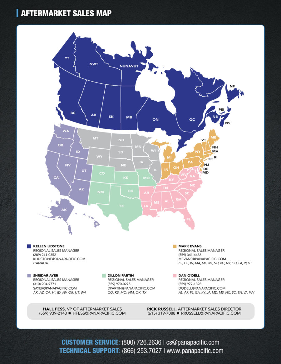 Aftermarket Sales Map